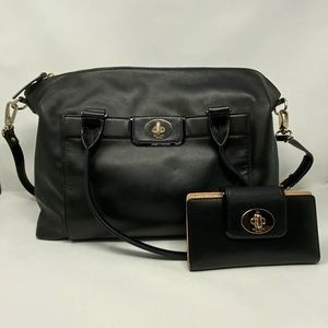 Kate Spade Hampton Road Tote and Wallet Black Set